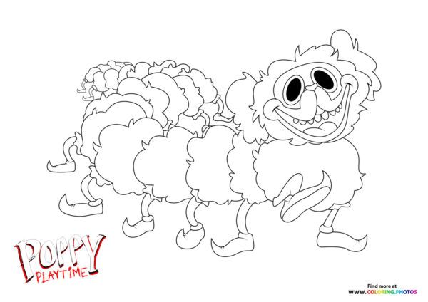 Boogie Bot from Poppy Playtime - Coloring Pages for kids | Monster coloring  pages, Coloring pages, Poppies