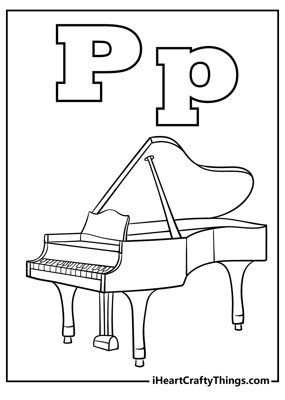 Printable Letter P Coloring Pages (Updated 2022)