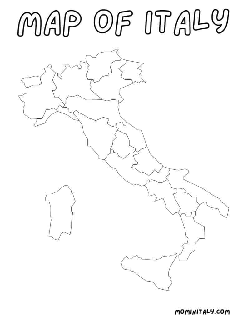 Italy Coloring Pages - Food, Cities, Cars & More! - Mom In Italy