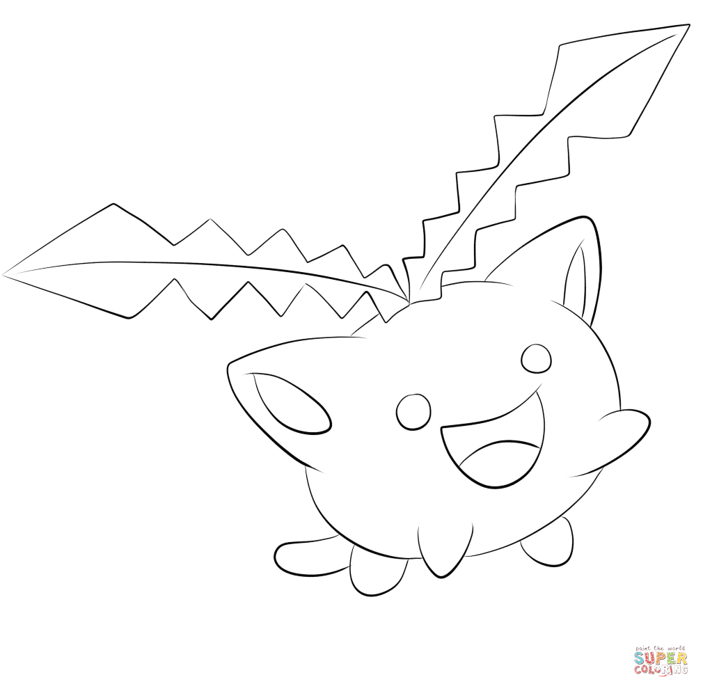 Hoppip coloring page | Free Printable Coloring Pages