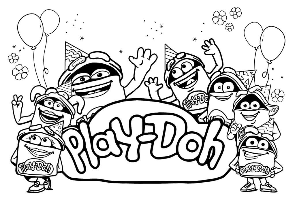 Play Doh Coloring Pages - Free Printable Coloring Pages for Kids