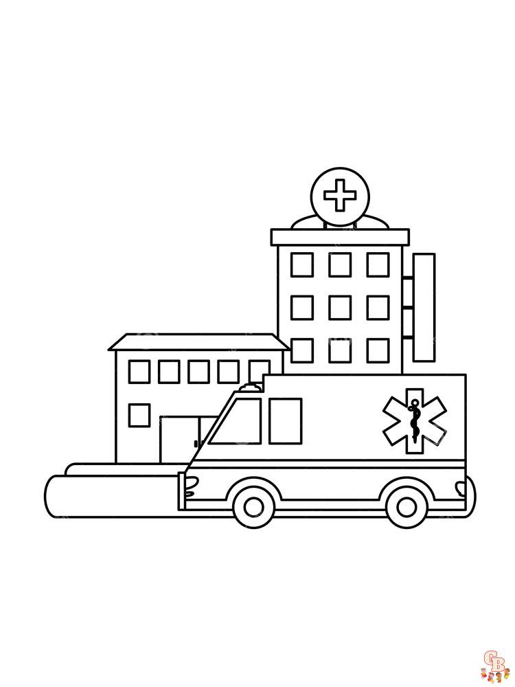 Hospital Coloring Pages - Printable & Free