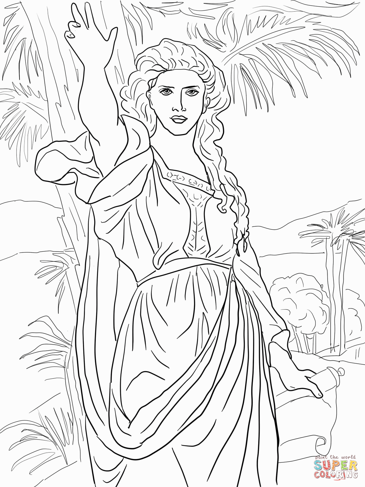 deborah coloring pages in the bible - Clip Art Library