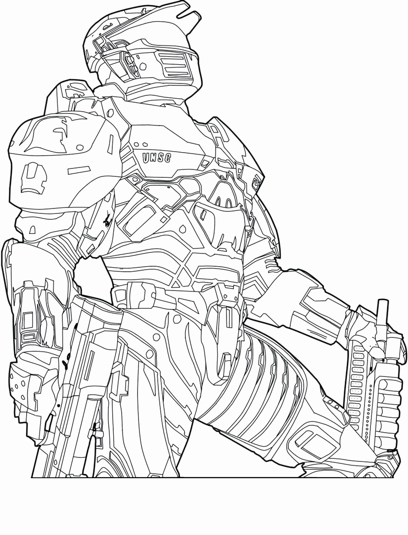 Awesome Halo 5 Coloring Pages | Sugar And Spice