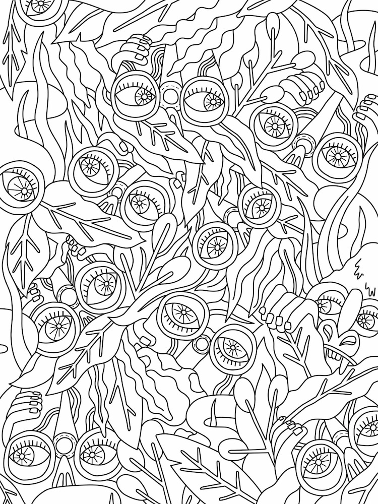 Free coloring book to relax during isolation at home 3 minutes to ...