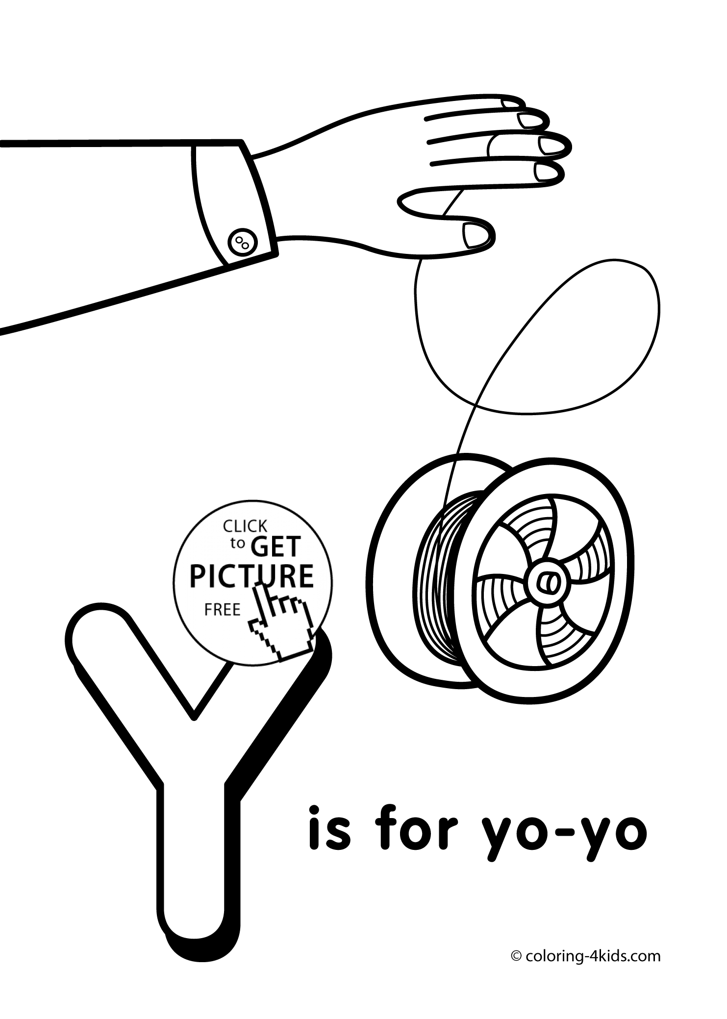 Yoyo Coloring Pages For Kids