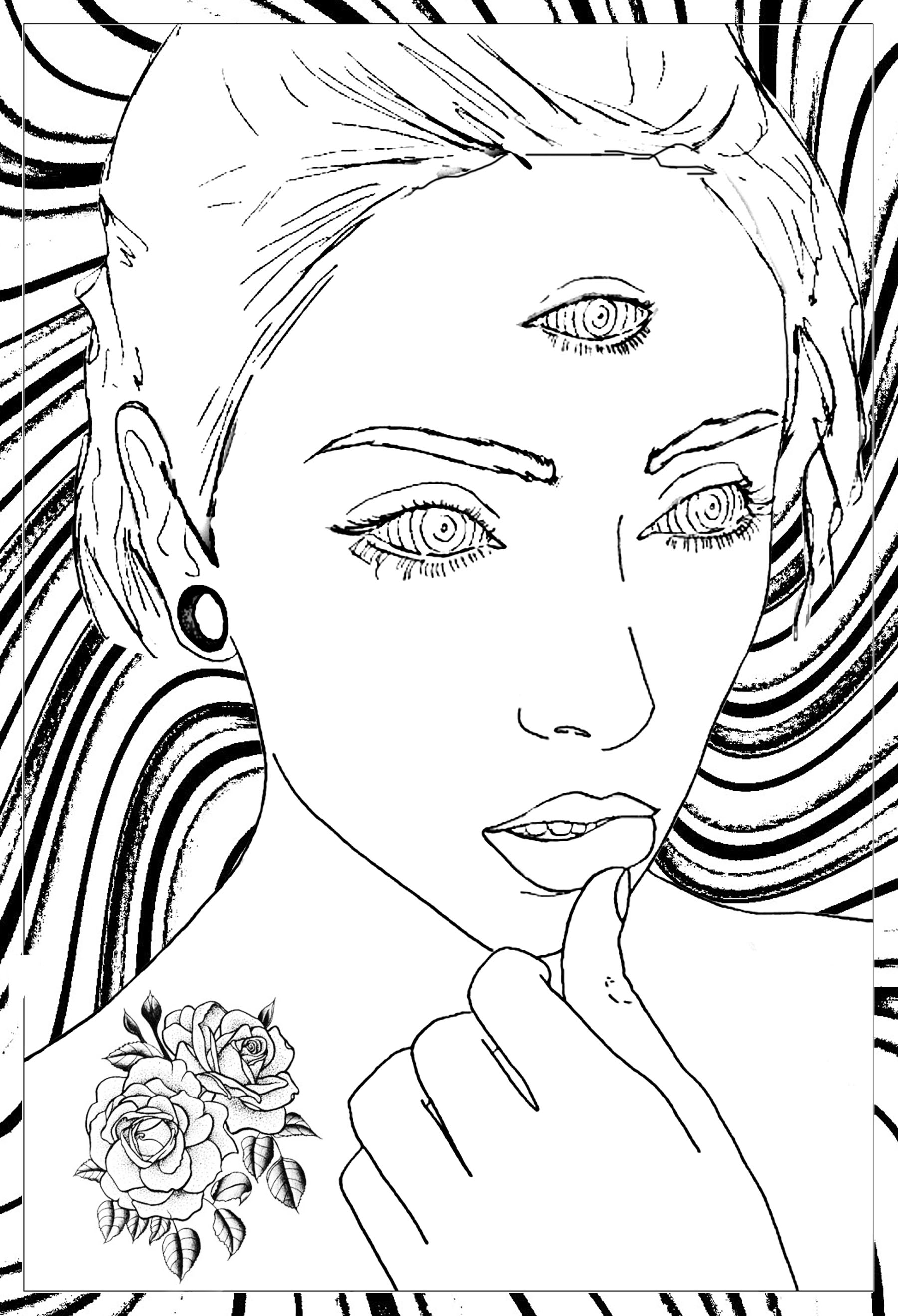 Unique Strange Coloring Pages For Adults