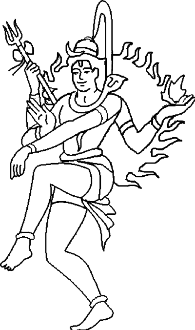 Shivratri coloring page