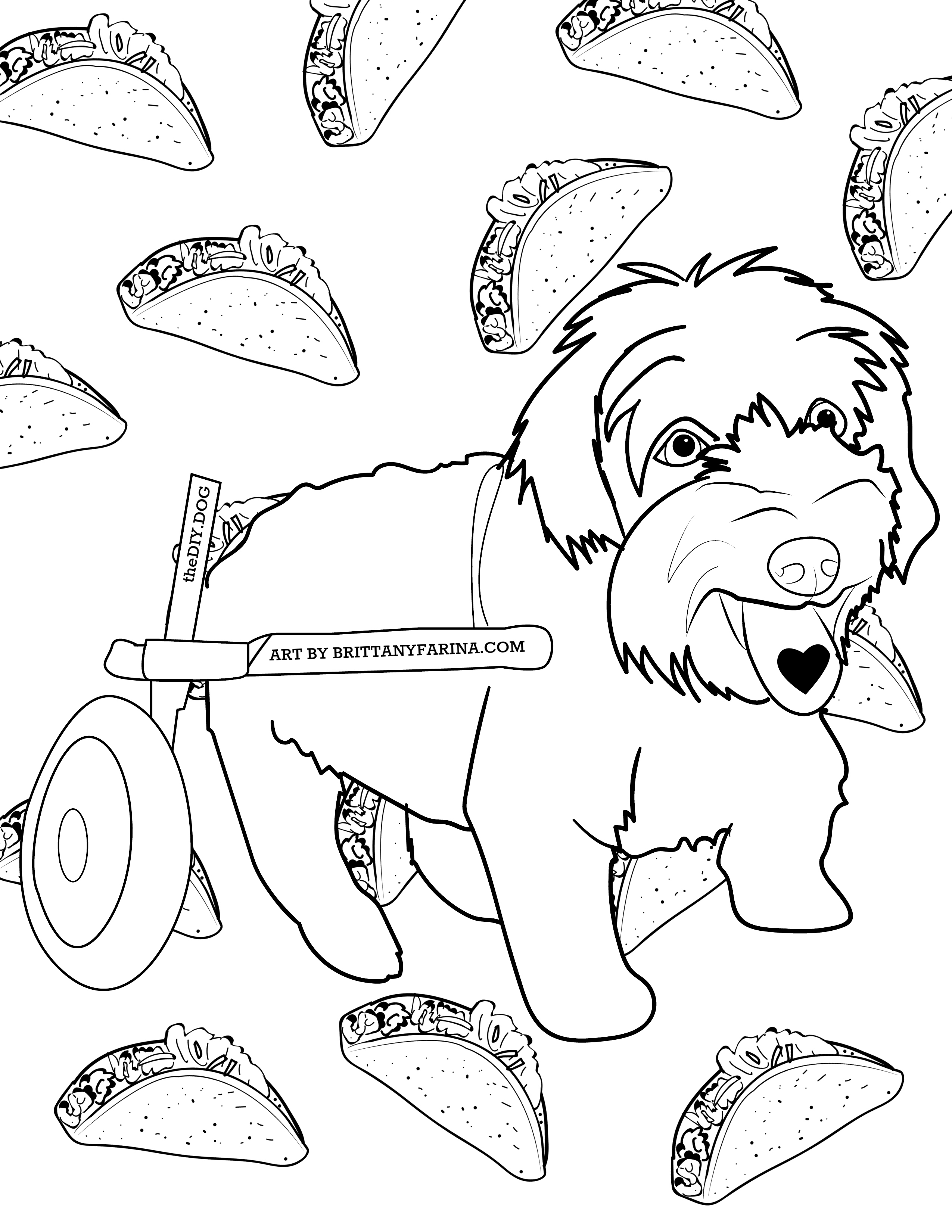 How To Turn Your Dog Into a Coloring Page - Kol's Notes