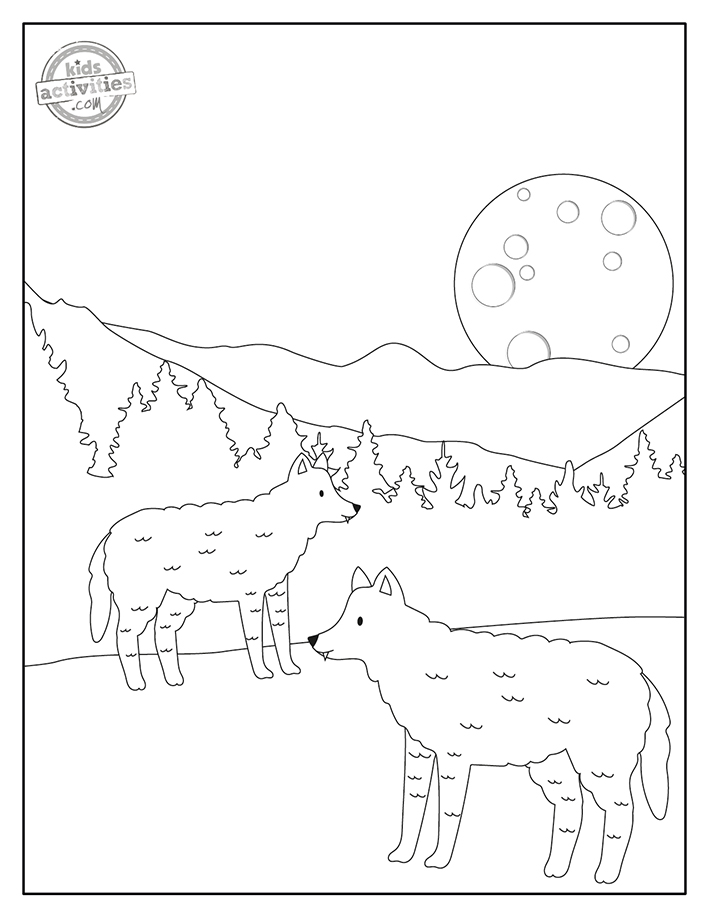 Awesome Free Printable Wolf Coloring Pages | Kids Activities Blog