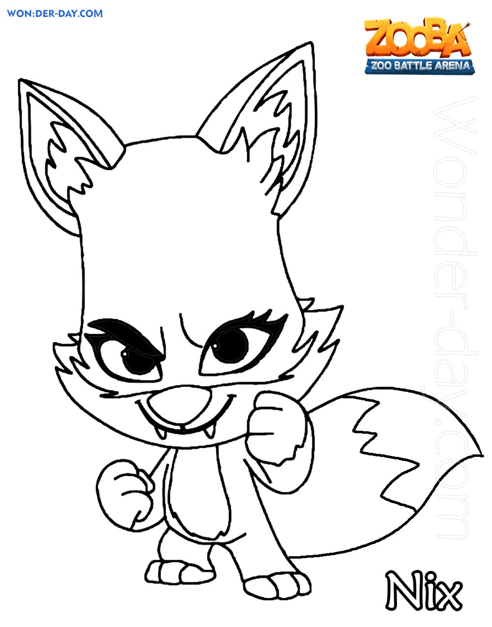 Nix Zooba Coloring Pages - Zooba Coloring Pages - Coloring Pages For Kids  And Adults