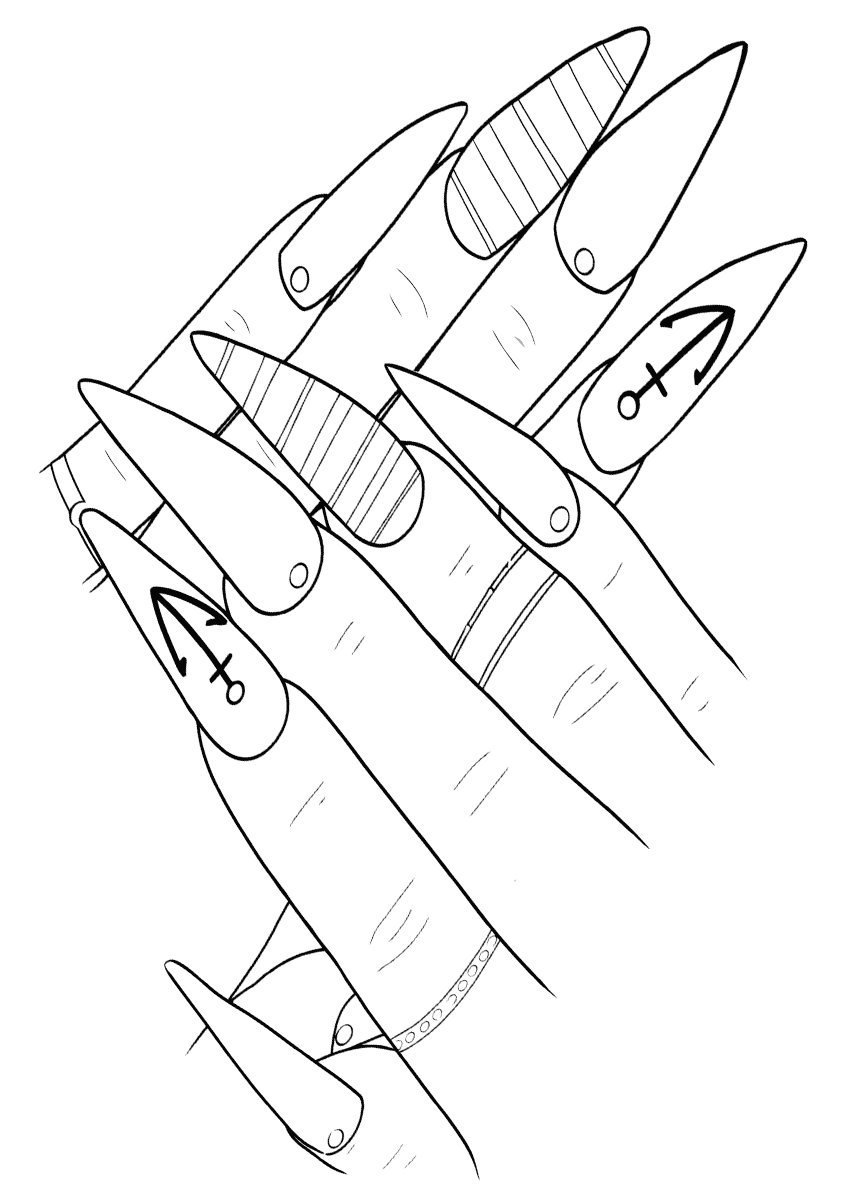 Manicure coloring pages | Coloring pages to download and print