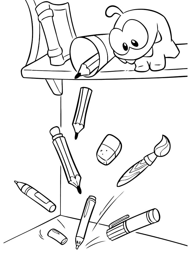Free Om Nom coloring pages. Download and print Om Nom coloring pages