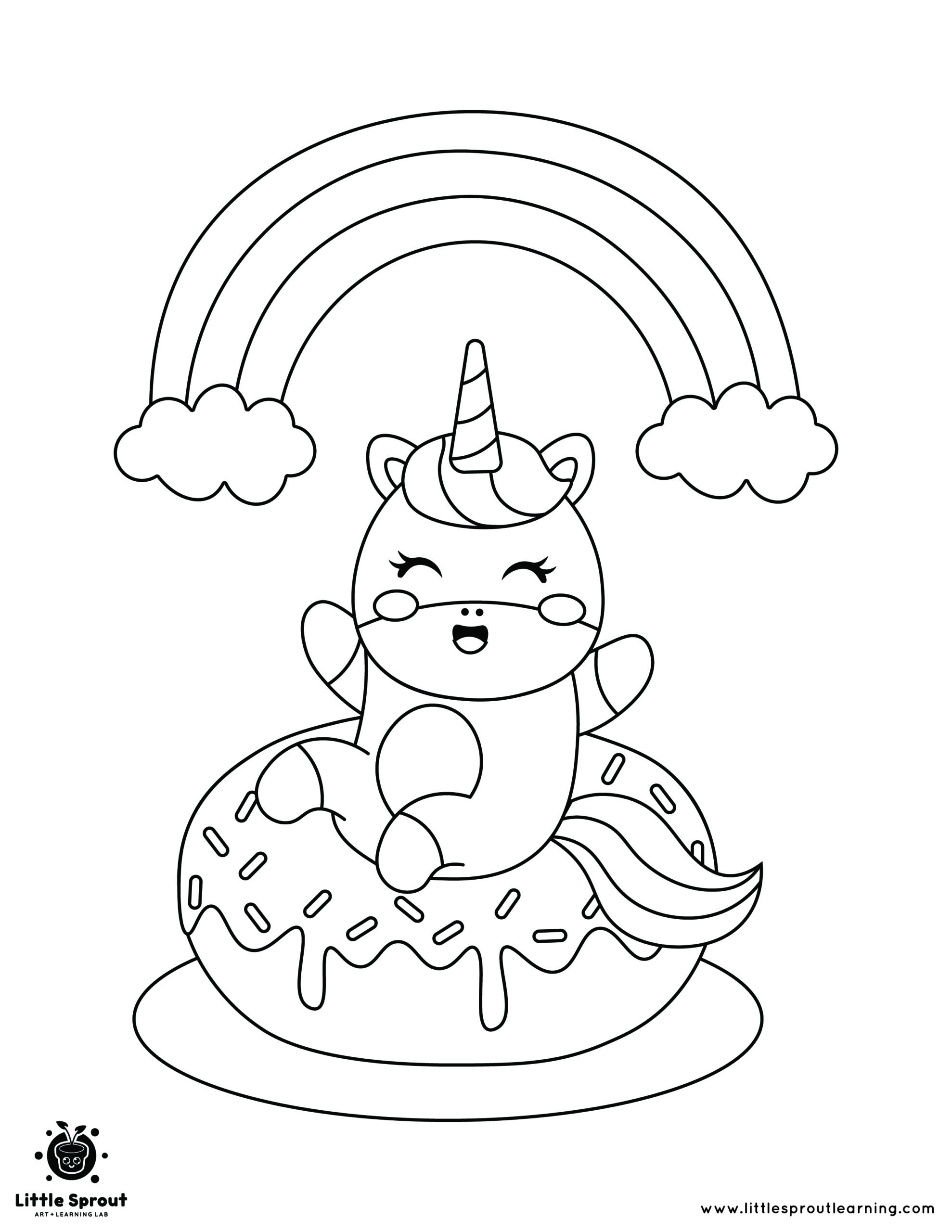 Unicorn Coloring Pages - Little Sprout ...