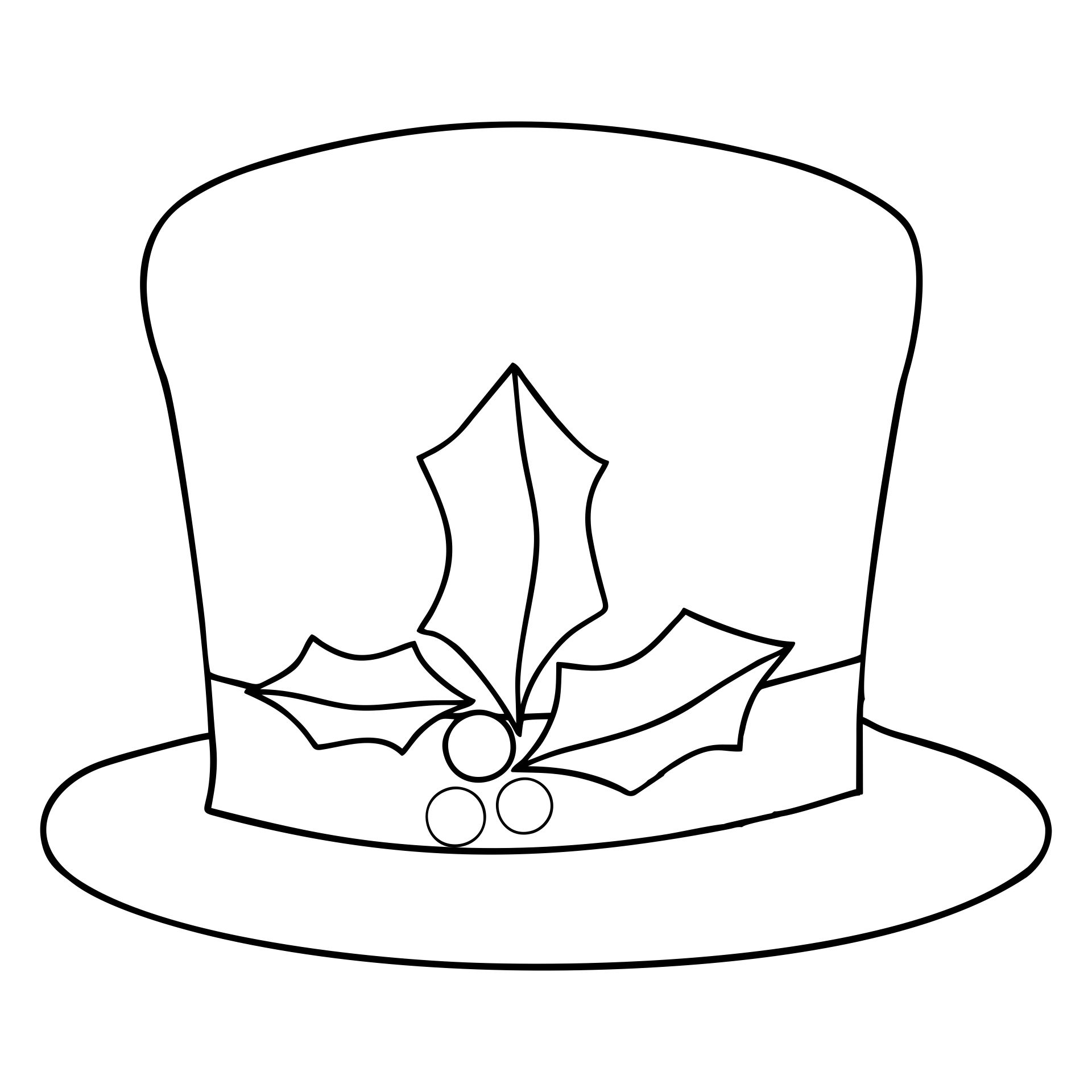 Hat template, Snowman hat pattern