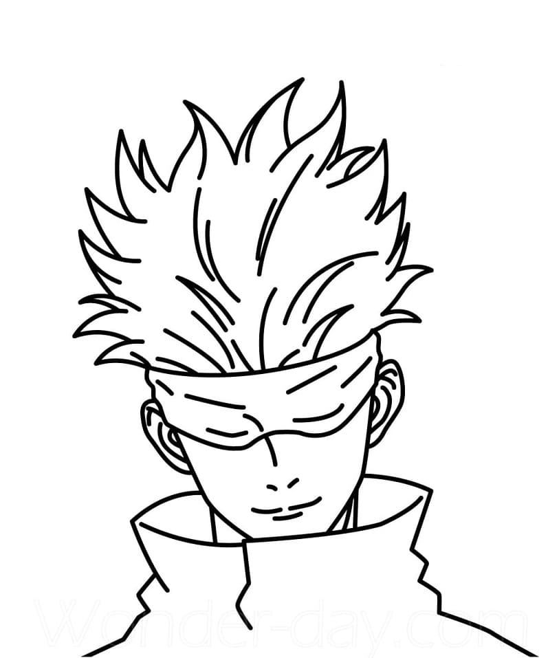 Anime Jujutsu Kaisen coloring page ...