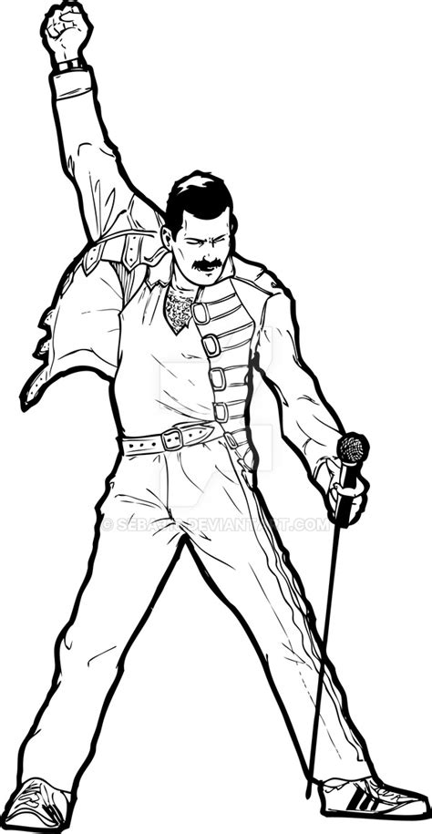 Freddie Mercury Coloring Pages - Learny Kids