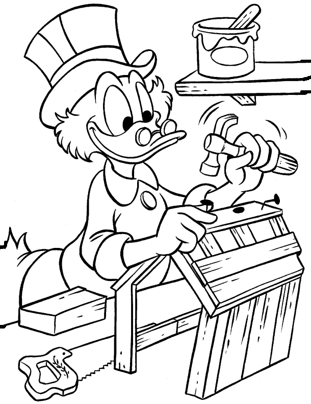 Scrooge Mcduck Plunge | Scrooge Mcduck Coloring Pages | Pinterest ...