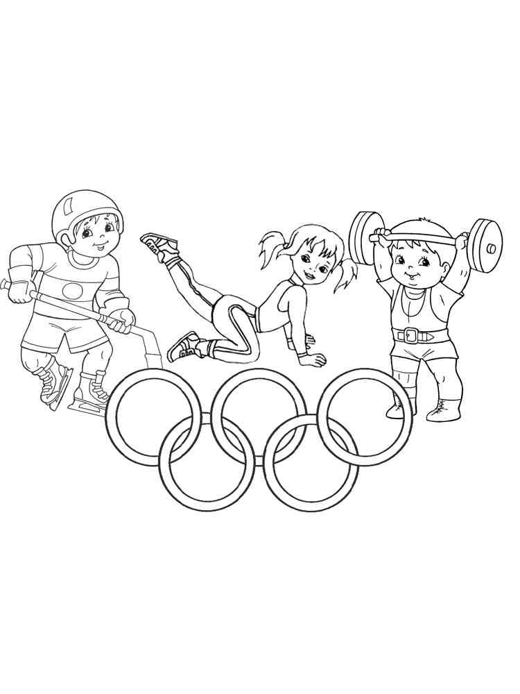 Olympic rings coloring pages