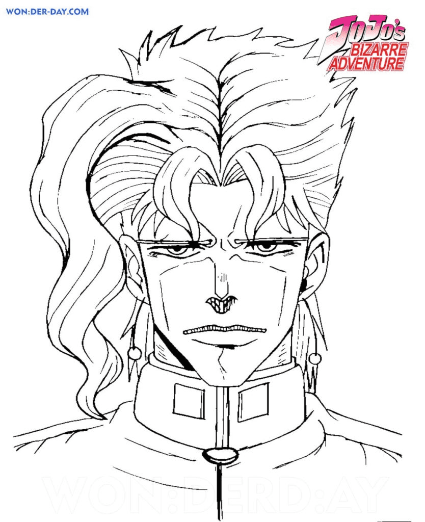 Kakiyon Coloring Pages - JoJo's Bizarre Adventure Coloring Pages - Coloring  Pages For Kids And Adults