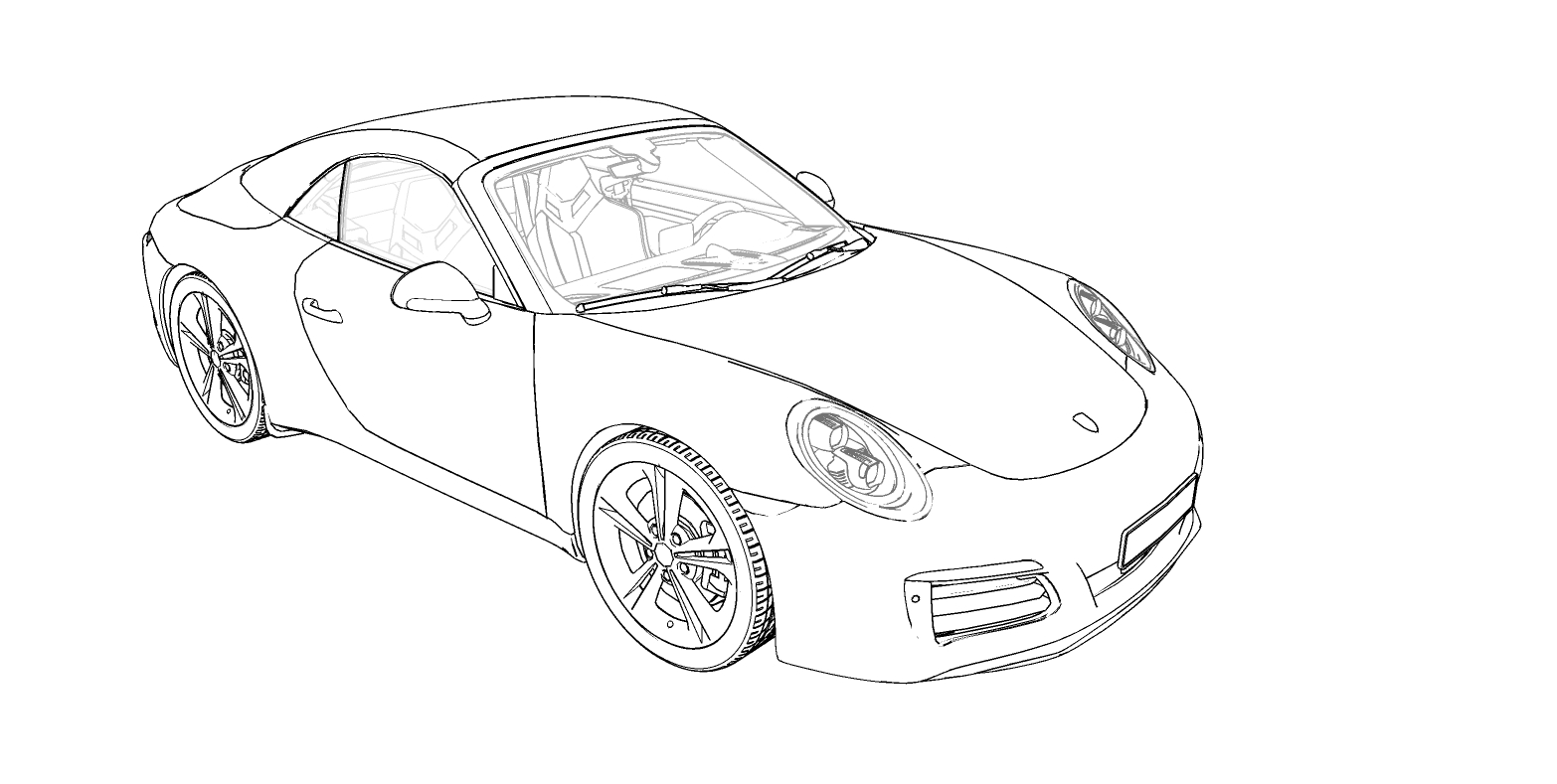 Porsche 911 Carrera 3D Model $160 - .skp - Free3D