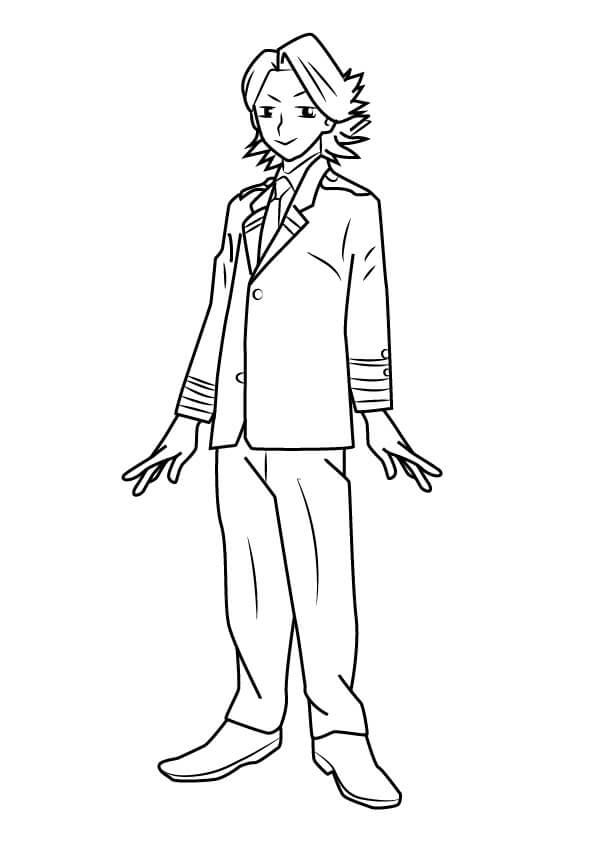 Yuuga Aoyama from My Hero Academia Coloring Page - Free Printable Coloring  Pages for Kids