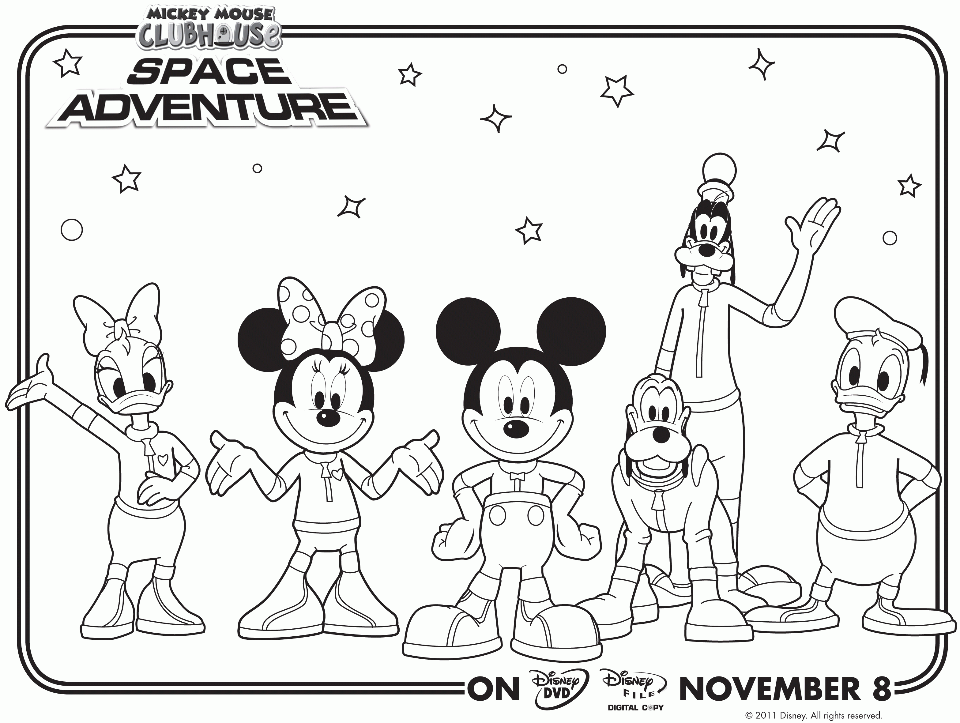 Disney Mickey Mouse Pictures Color - High Quality Coloring Pages