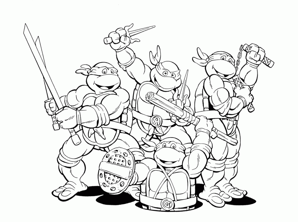 Free Color Pages Ninja Turtles - High Quality Coloring Pages