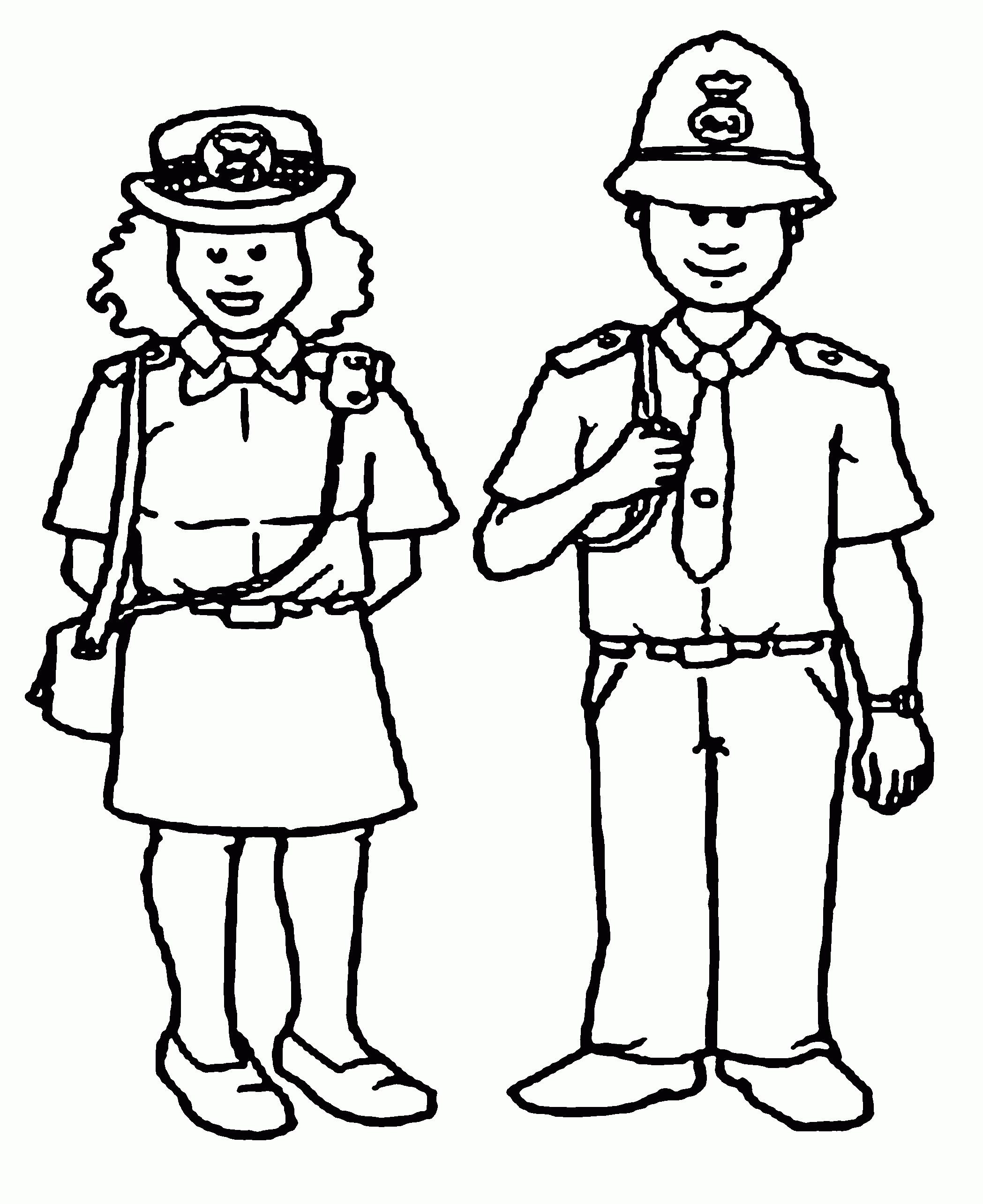 Guide Police Officer Coloring Page Free Printable Coloring Pages ...