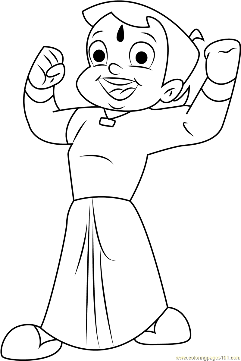 Chota Bheem Coloring Pages