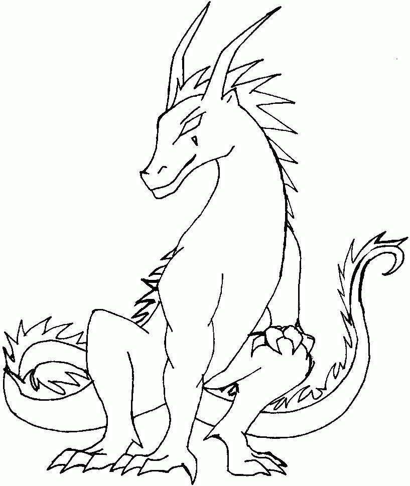 Dragon | Colouring Pages For Kids