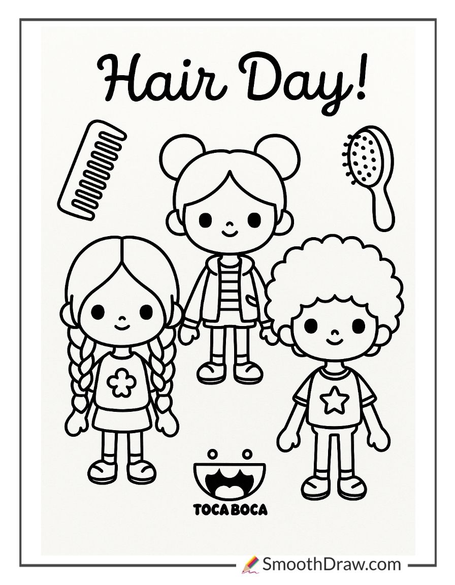 60 Toca Boca Coloring Pages - Smooth Draw