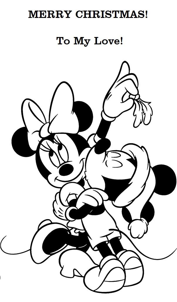 minnie and micky Colouring Pages (page 2)