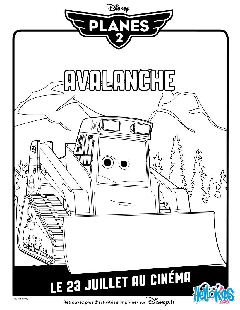 DISNEY coloring pages - Avalanche-Planes 2