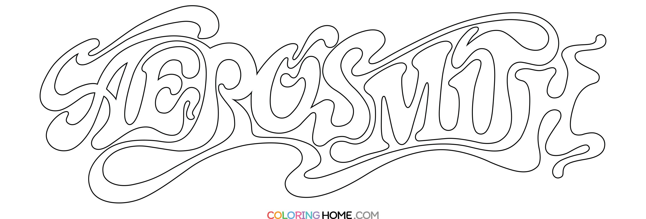 Aerosmith coloring page