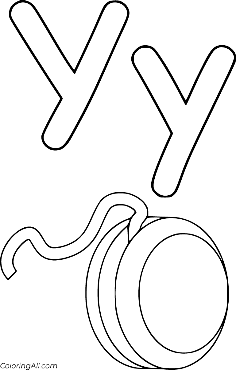 Letter Y Coloring Pages - ColoringAll