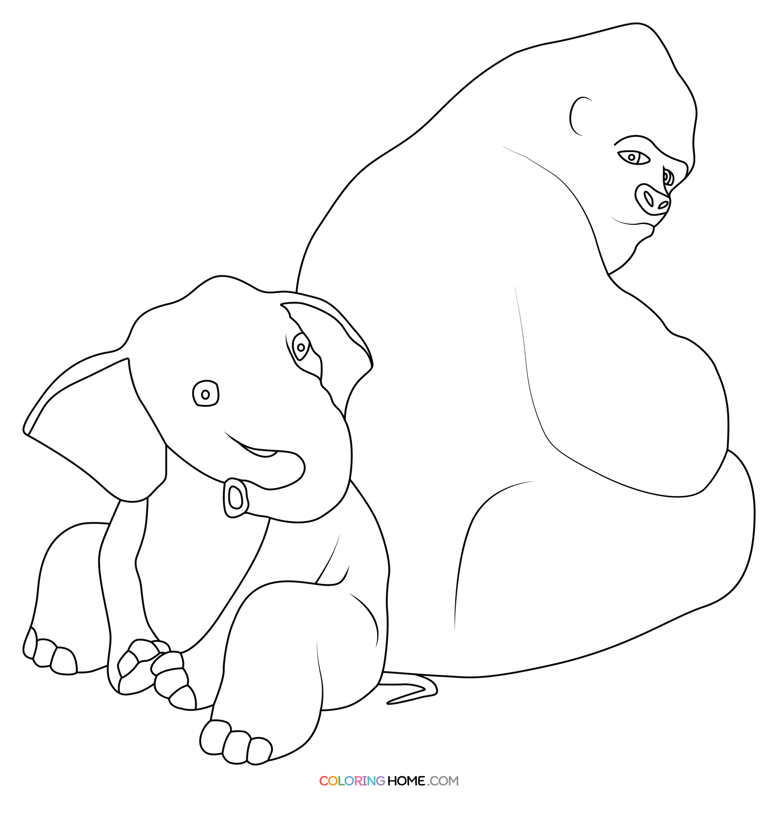 The One and Only Ivan coloring page