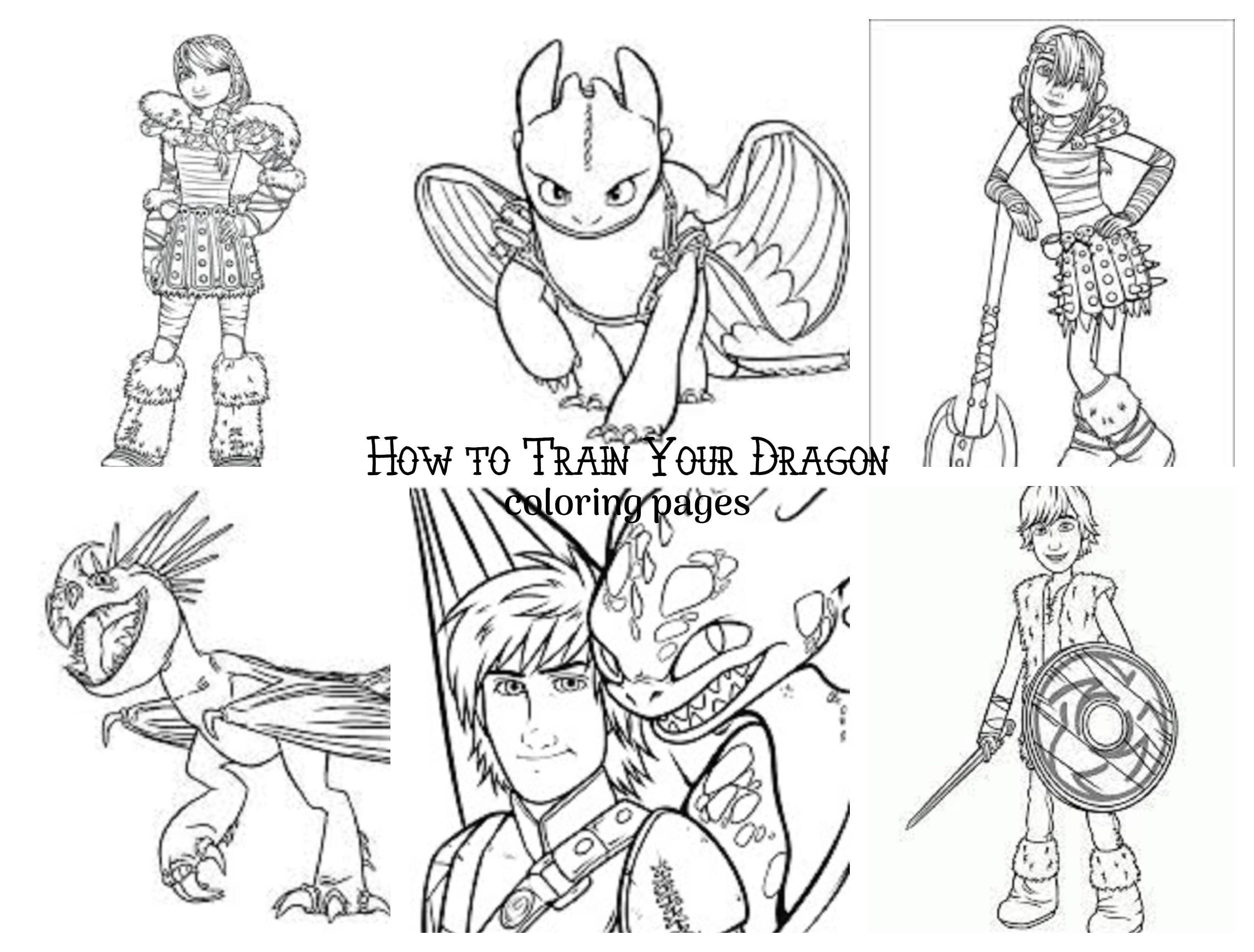 6 How to Train Your Dragon Coloring Pages Medium to Advanced - Etsy