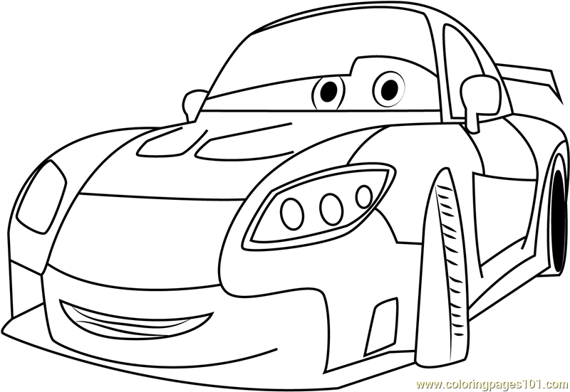 Cars Mazda Disney Coloring Page for Kids - Free Cars Printable Coloring  Pages Online for Kids - ColoringPages101.com | Coloring Pages for Kids