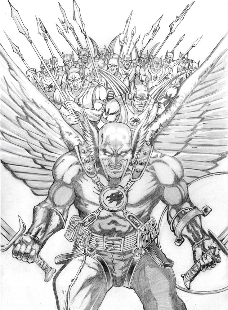 Hawkman | Superhero coloring pages, Hawkman, Superhero coloring
