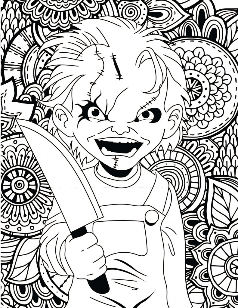 Printable Horror Movie Coloring Pages! | HorrorFix