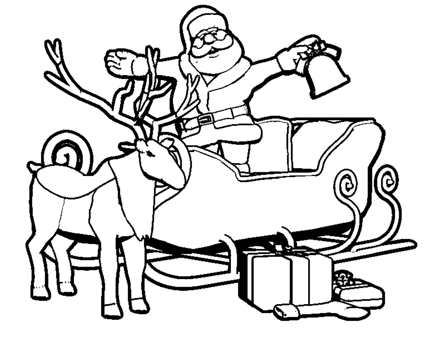 Free Christmas Coloring Pages For Kids Santa | Christmas Coloring ...
