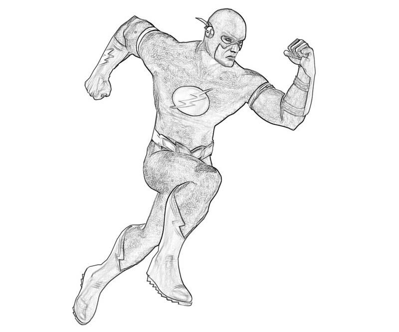 The Flash Coloring - Coloring Pages for Kids and for Adults