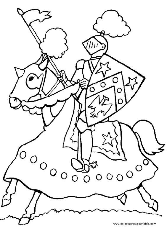 Free Coloring Pages Of Knights Armor - Coloring Page