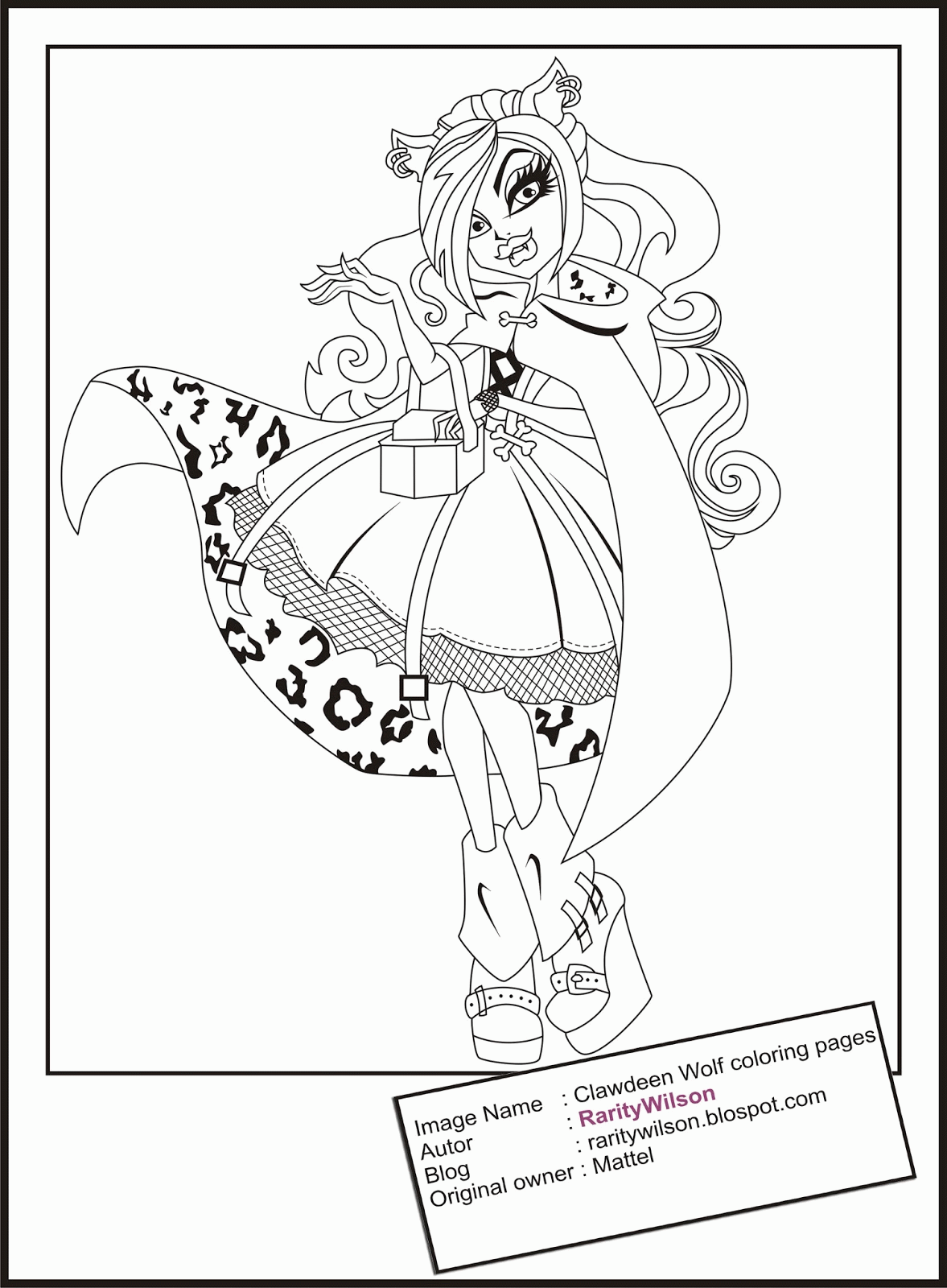Unique Comics Animation: ultimate monster high coloring pages