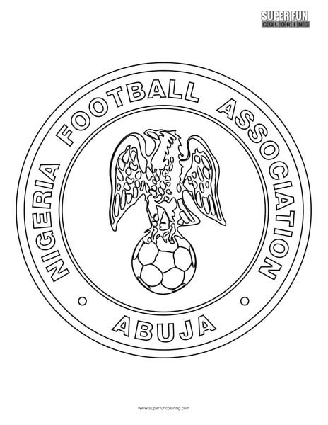 Nigeria Football Coloring Page - Super Fun Coloring