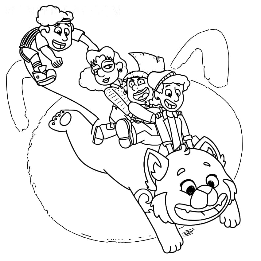 Disney Pixar Turning Red Coloring Page - Free Printable Coloring Pages for  Kids