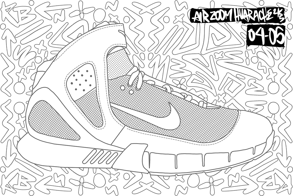 The Kobe Shoe Coloring Book on Behance
