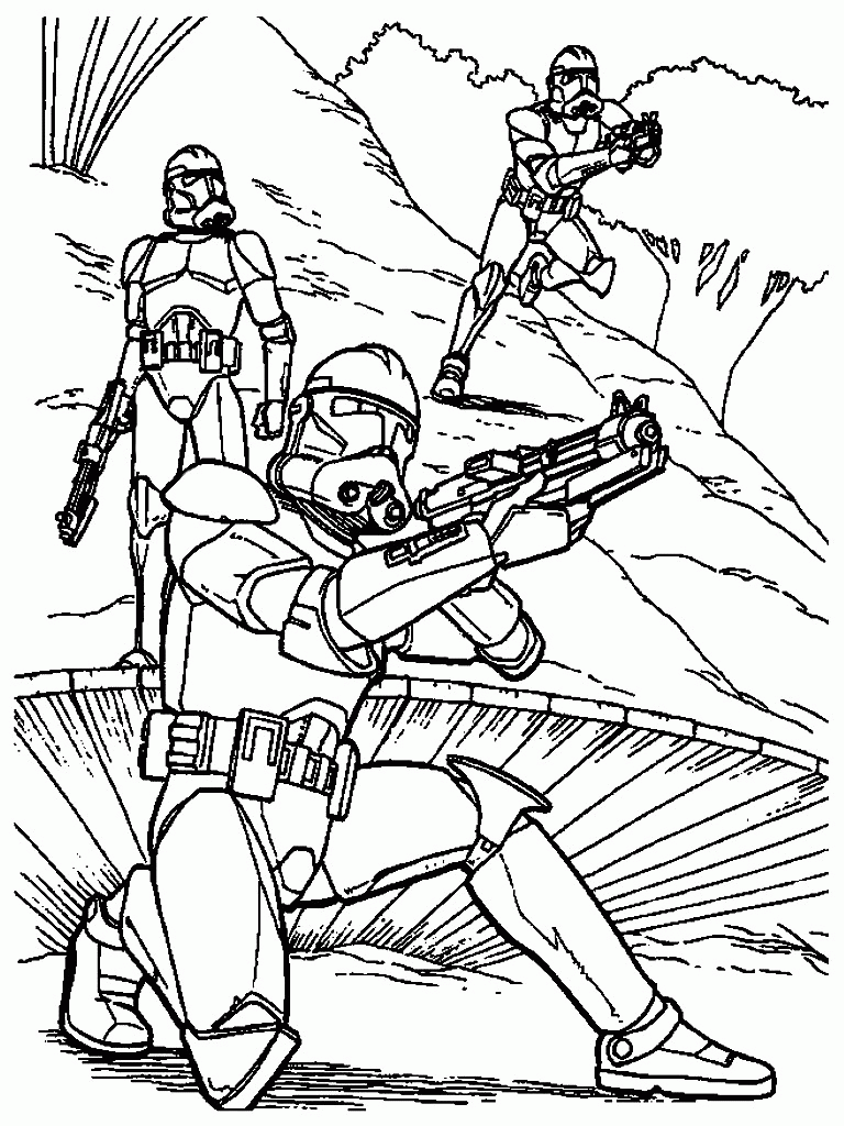 Star Wars Coloring Pages and Book | UniqueColoringPages