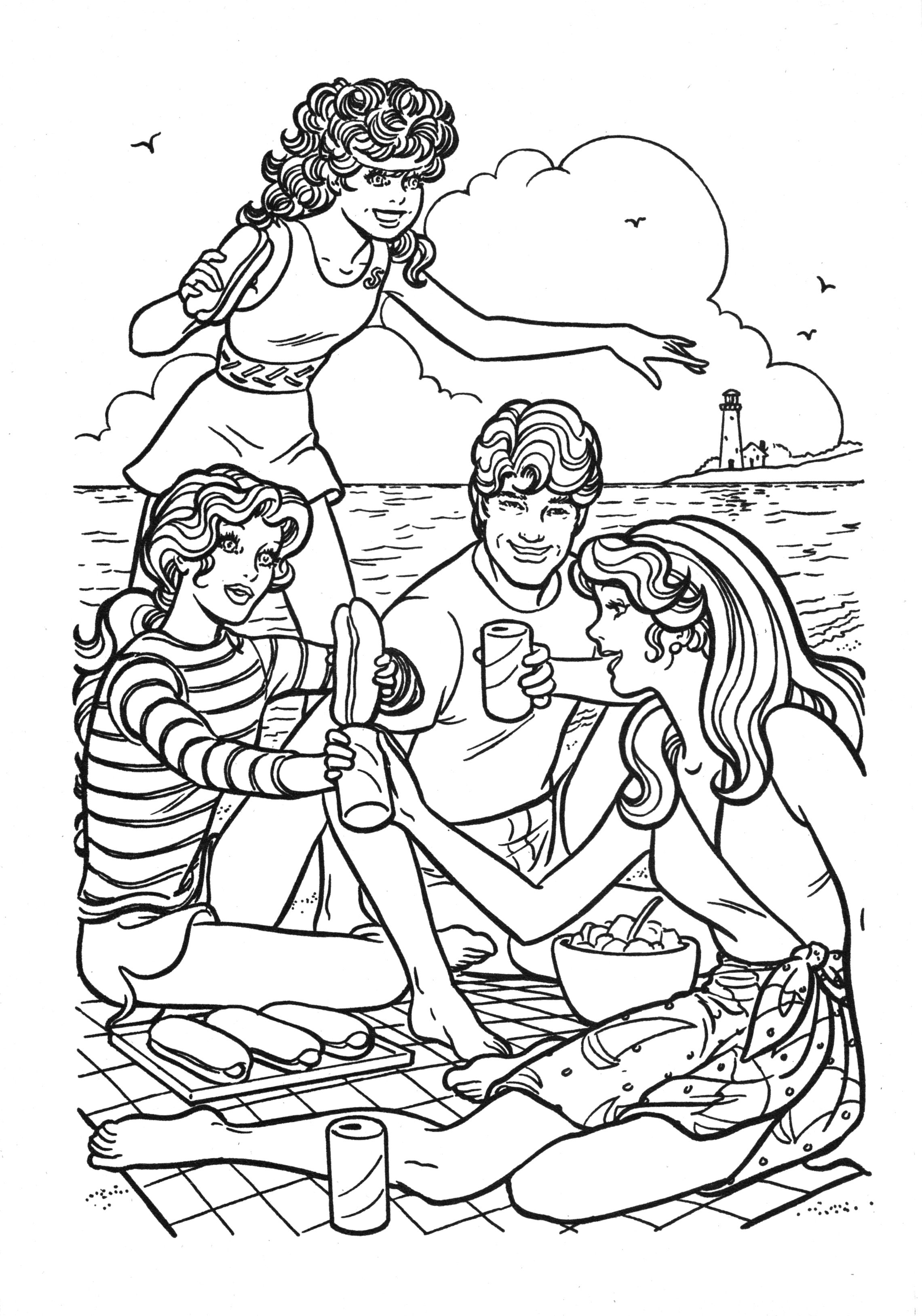 80s colouring book page | Barbie coloring, Vintage coloring books, Animal coloring  pages